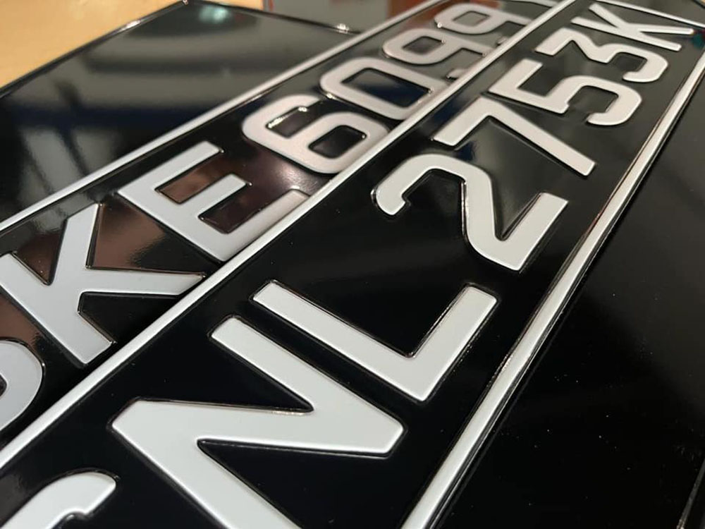Embossed Aluminium Vehicle Licence Plates