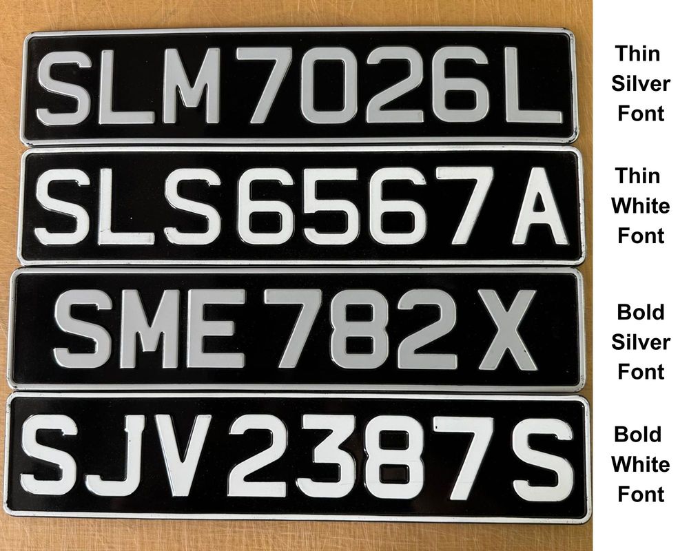 Embossed Aluminium Vehicle Licence Plates - Image 4