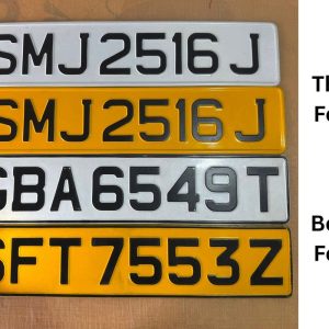 Alternative view of Embossed Aluminium Vehicle Licence Plates