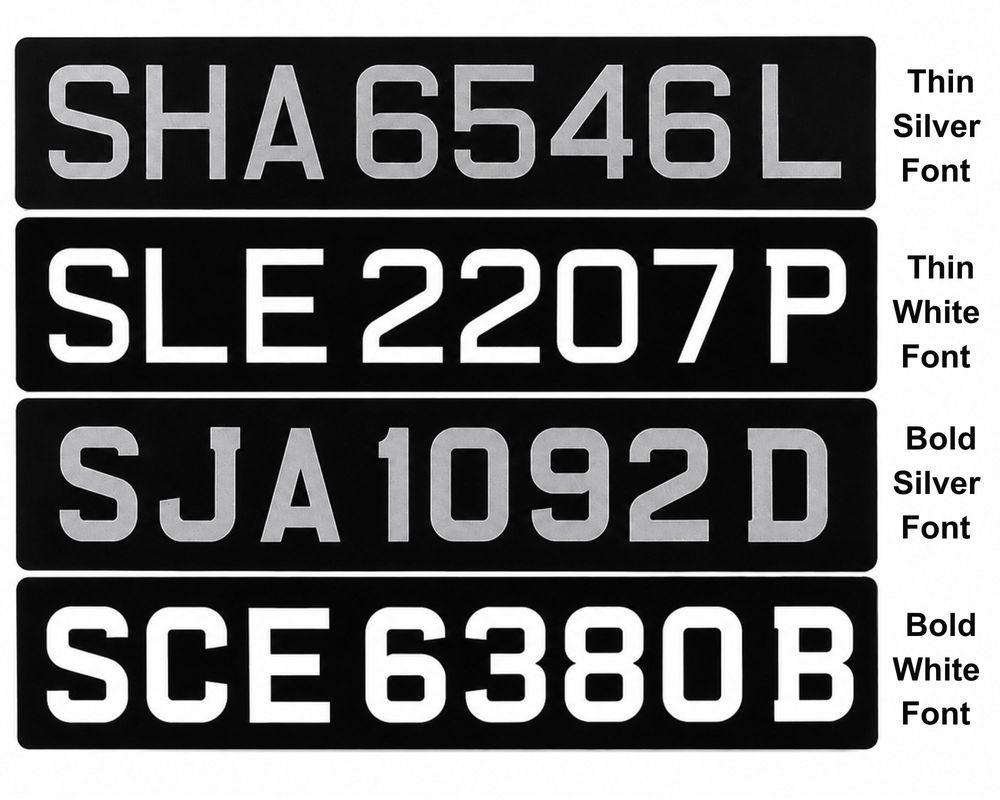 Acrylic Spray Paint Vehicle Licence Plates - Image 4