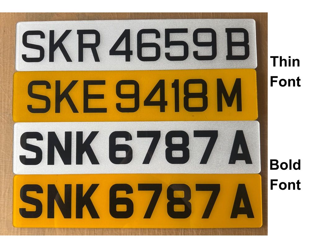 Acrylic Spray Paint Vehicle Licence Plates - Image 3