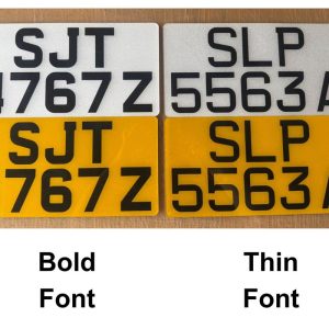 Alternative view of Acrylic Spray Paint Vehicle Licence Plates
