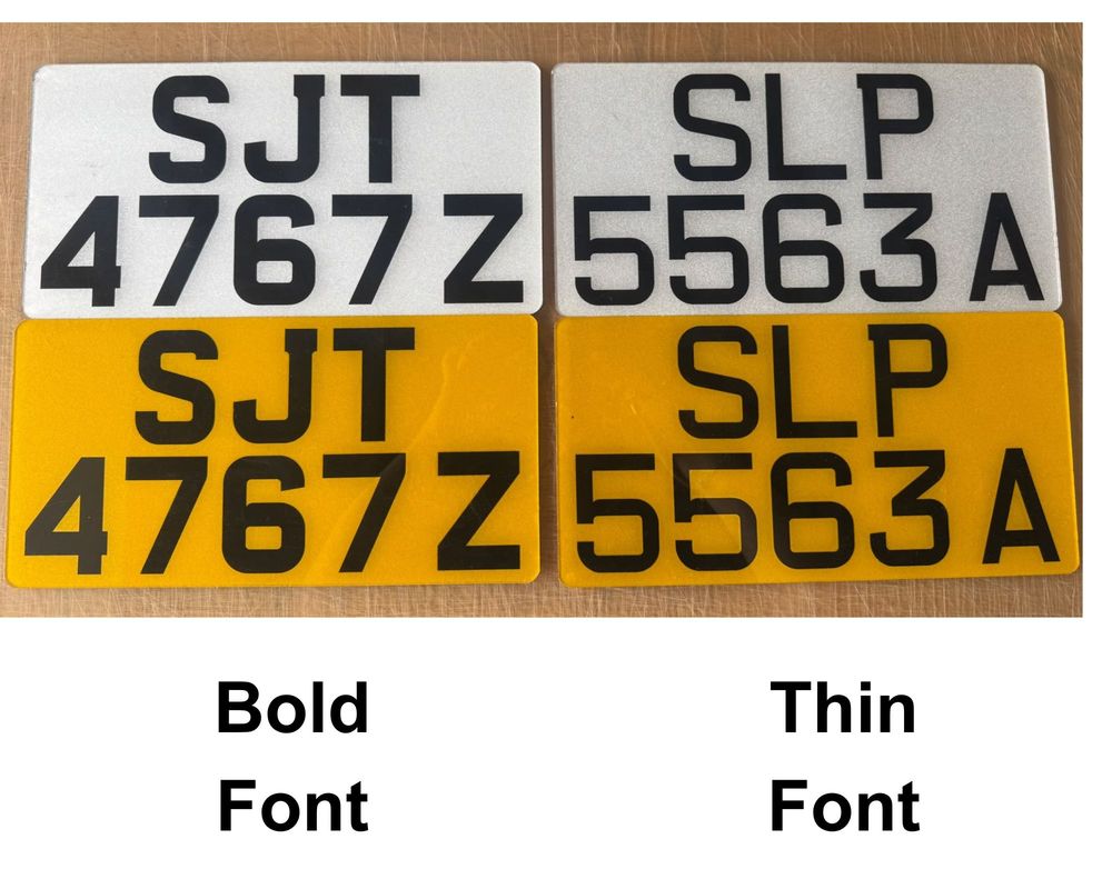 Acrylic Spray Paint Vehicle Licence Plates - Image 2