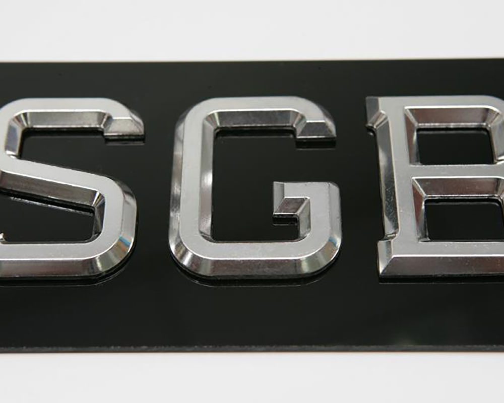 3D Solid Chrome Vehicle Licence Plates - Image 6