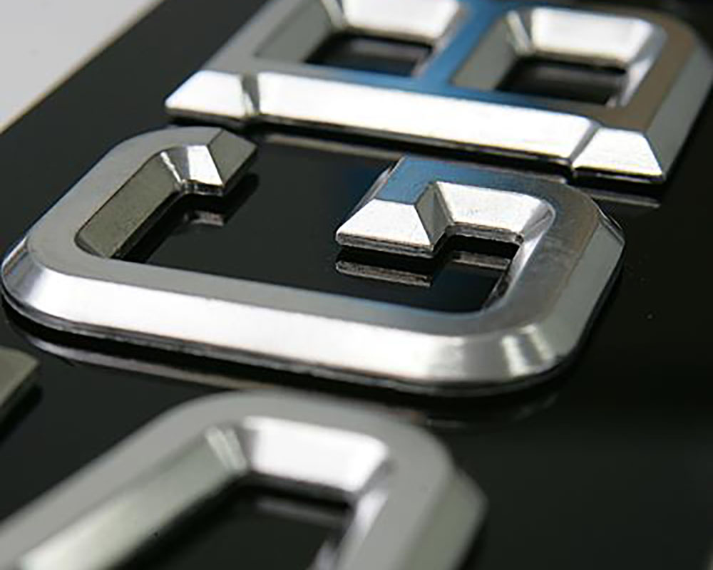 3D Solid Chrome Vehicle Licence Plates