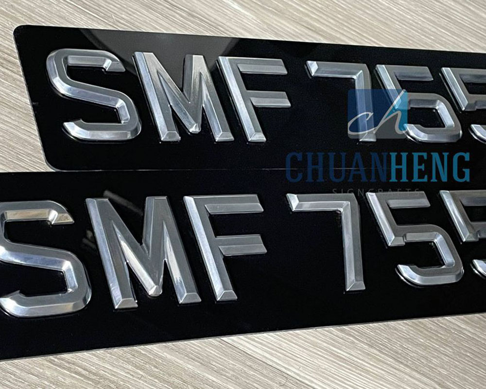 3D Solid Chrome Vehicle Licence Plates - Image 4