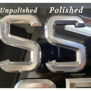 Alternative view of 3D Solid Chrome Vehicle Licence Plates