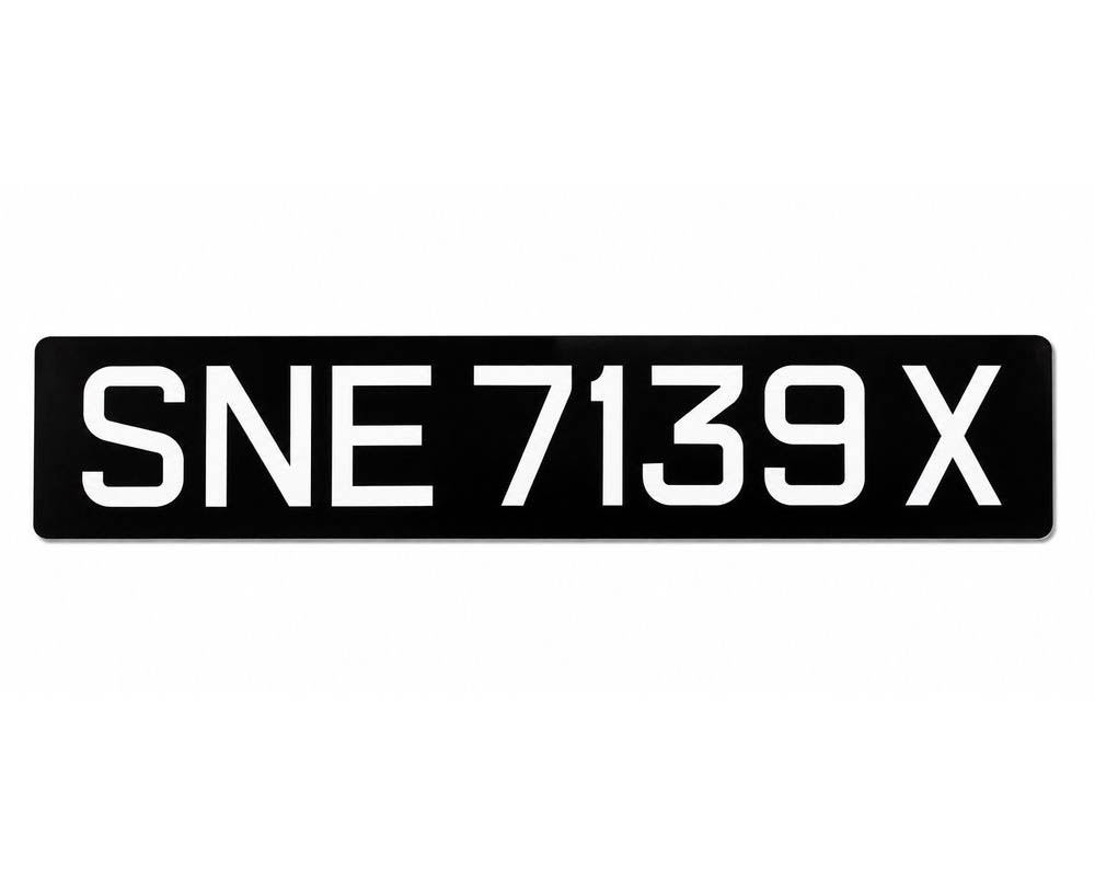Sticker Acrylic Vehicle Licence Plates - Image 2