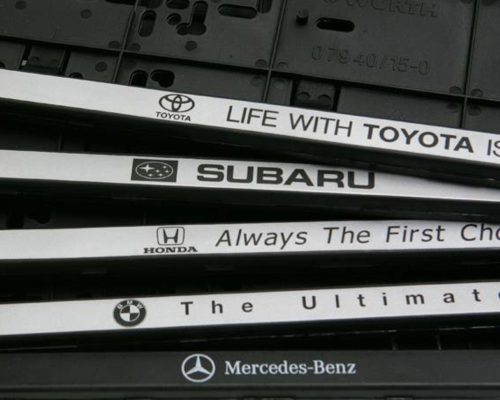 Vehicle Plate Holders 1