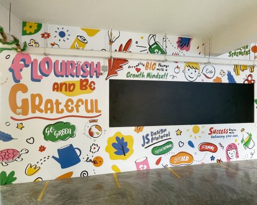 Wall Graphic Design - Upper Primary pupils of Jig Shan Pri Sch